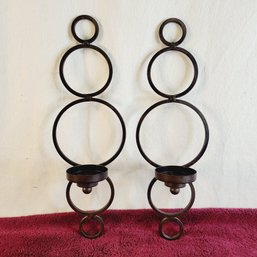 Circle Wall Sconce Candle Holders