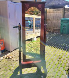 Large Jewelry Armoire With Mirrored Front