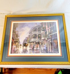 'Royal Street 1890' New Orleans By Artist Al Federico Signed