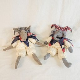 1980 Republican And Democrat Elephant And Donkey Dolls