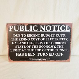 Public Notice Sign