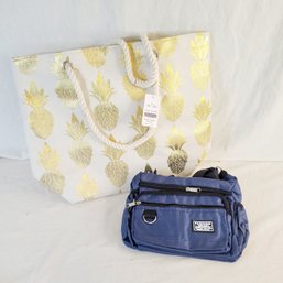 Pineapple Tote And Fanny Pack Both New!