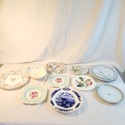 Floral And Other Vintage Dishes Lot