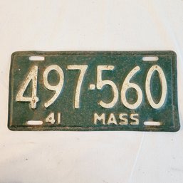 Vintage License Plate