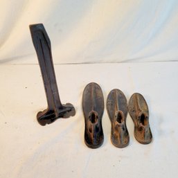 Cobbler Cast Iron Shoe Forms And Iron Shoe Stand