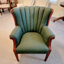 Traditional Queen Anne Channel Back Side Chair (Living Room)