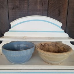 Set Of 2 Pottery Bowls / Planters (Sunroom)