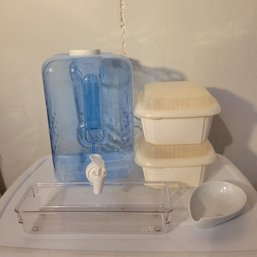 Water Dispenser, Spoon Rest And Storage Containers (Bsmt)