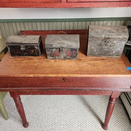 3 Vintage Tin Boxes - Dining Room