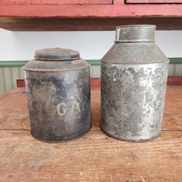 2 Vintage Canister - Dining Room