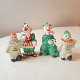 Vintage Clown Salt And Pepper Shakers (EFL1)