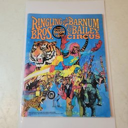 1979 Ringling Brothers Circus Program With Signature (EFL1)