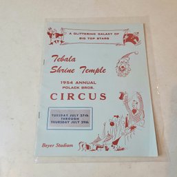 1954 Polack Brothers Circus Show Program With Signatures (EFL1)