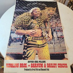 1978 Ringling Brothers Gunther Gebel-Williams Poster (EFL1)