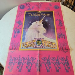 1984 Barnum And Baileys Unicorn Poster 23' X 36' (EFL1)