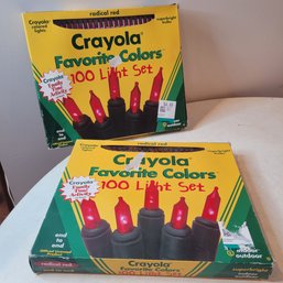 Set Of 2 Crayola Red Lights Never Used! (EFL1)