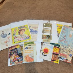 Vintage Ephemera Cooking Magazines, Paper Dolls And More (EFL1)