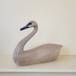 Hand Carved Trumpeter Swan (porch)