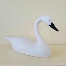 Hand Carved Nick Sapone Trumpeter Swan (Porch)