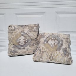 Set Of 2 Fabric Throw Pillows  MB2