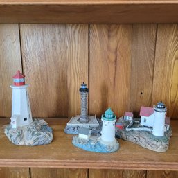 Set Of 4 Harbour Lights Lighthouses Signed By Artist(Living Room)