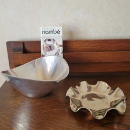 Nambe Bowl And Silver Colored Dish (Dining Room)