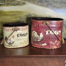 Decorative Egg Pails (Living Room)