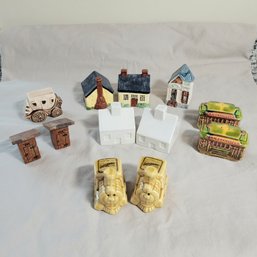 Trolleys, Trains And Houses Salt And Pepper Shakers (BR)