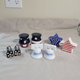 Patriotic And Fun Salt And Pepper Shakers (BR)