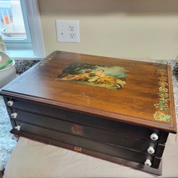 Beautiful Wooden Keepsake Box (BR)