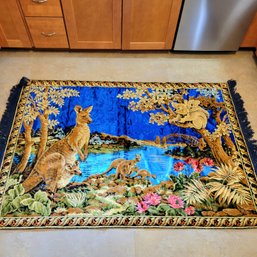 Gorgeous 6' X 4'  Australian Themed Tapestry From Italy (BR)