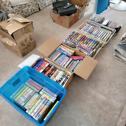 5 Boxes/bins Of VHS Tapes (LR)