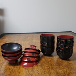 Wooden Bowls With Lacquer Finish (Basement)