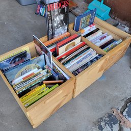 3 Crates Of Books! Coffee Table Books, Do It Yourself Books And More