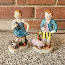 2 Porcelain Figurines From Occupied Japan (LR)