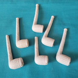Set Of 6 Weckmann Clay Pipes (LR)