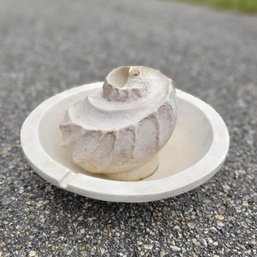 Hen-Feathers Ceramic Seashell Fountain *no Pump