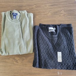 NWT Men's Talbot's Wool Sweater & Docker's Cotton Sweater