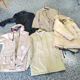 Men's Outerwear Lot Incl. LL Bean, Eddie Bauer, Lord & Taylor