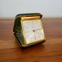 Vintage Tourist Travel Clock Made In Germany (upmaster)