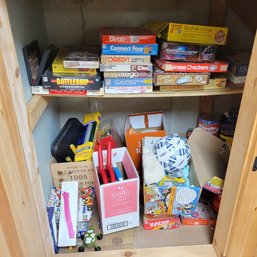 Games Closet Full Of Board Games, Toys And Puzzles (Bsmt)