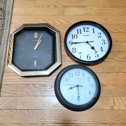 Trio Of Wall Clocks (LR)