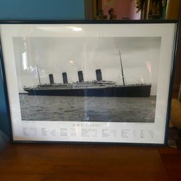 Framed Titanic Poster (Dining Room)