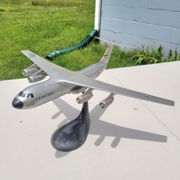 Unbranded 16' Long US Airforce C-141 Starlifter Metal Airplane (Bsmt Train T)