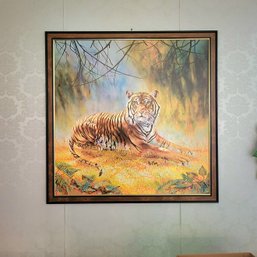 Wood Framed Tiger Print (LR)