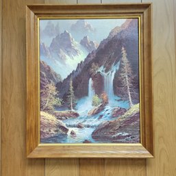 Waterfall Wood Framed Print 22.5' X 18' (Bsmt)