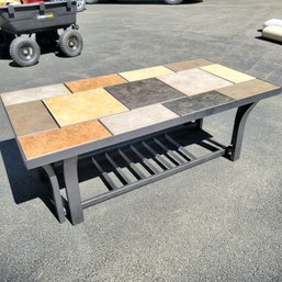 Tile And Metal Coffee Table (Garage)