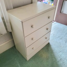 Small White Wooden Dresser (Upstairs Bedroom Next 2 Porch)