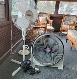 3 Fans Different Sizes  (Upstairs Porch)