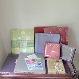 Lot Of Scrapbooking Albums And A Few Stickers (LR)